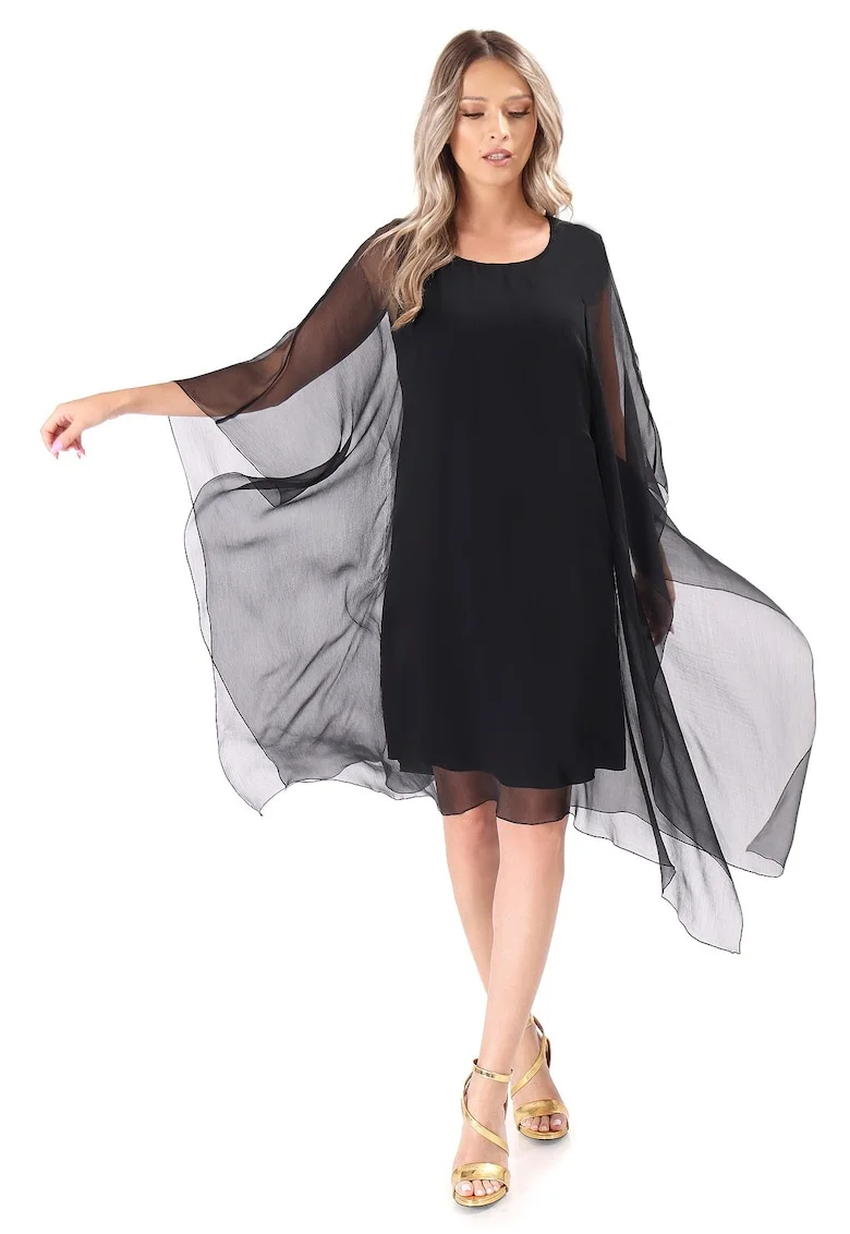 Rochie asimetrica, Negru