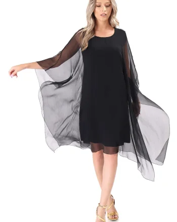 Rochie asimetrica, Negru