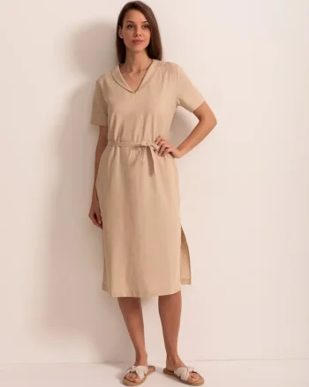 Rochie Dama Cool Flax Collection, Bej