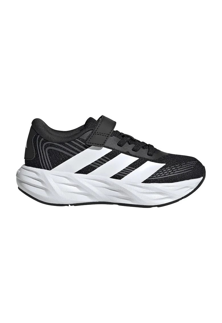 Pantofi sport Galaxy 8 din plasa cu logo, Negru/Alb optic