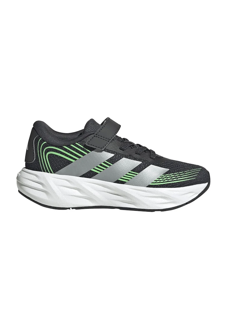 Pantofi sport Galaxy 8 din plasa cu logo, Verde/Gri antracit/Argintiu