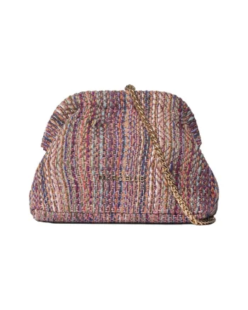 Geanta din material textil cu maner Deep, Roz melange