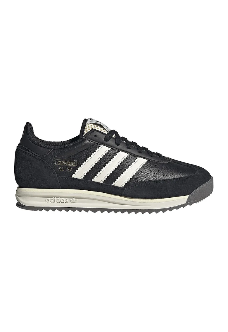 Pantofi sport Sl 72 RS din piele si piele intoarsa, Alb/Negru
