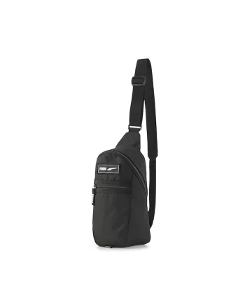 Geanta crossbody cu aplicatie logo Deck, Negru