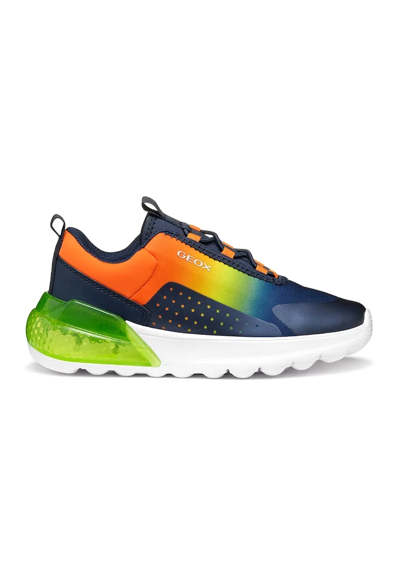 Pantofi sport slip-on cu LED-uri, Galben pal/Portocaliu mandarina/Alb optic