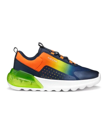 Pantofi sport slip-on cu LED-uri, Galben pal/Portocaliu mandarina/Alb optic