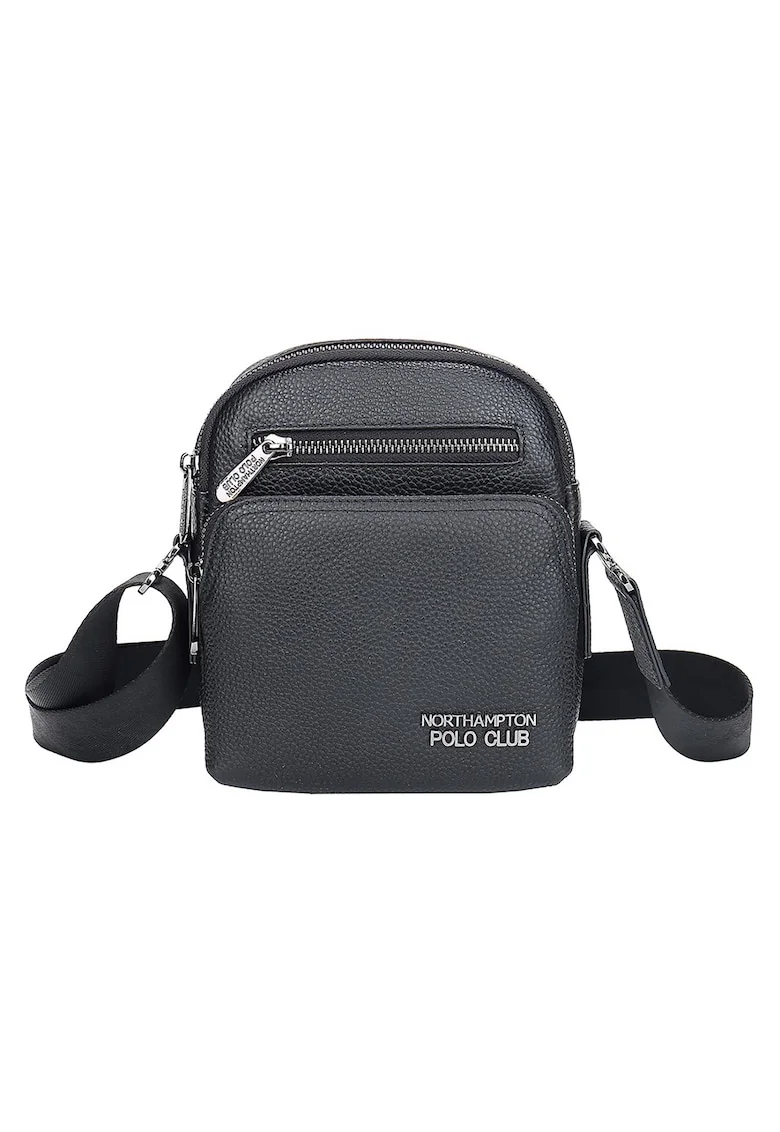 Geanta crossbody de piele ecologica, Negru