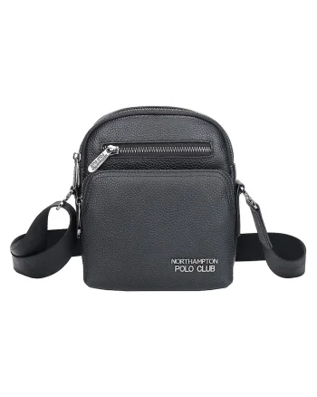 Geanta crossbody de piele ecologica, Negru