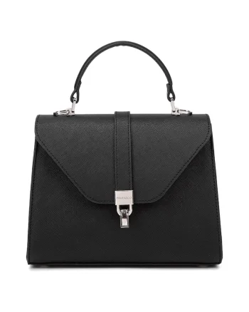 Geanta crossbody de piele ecologica, Negru