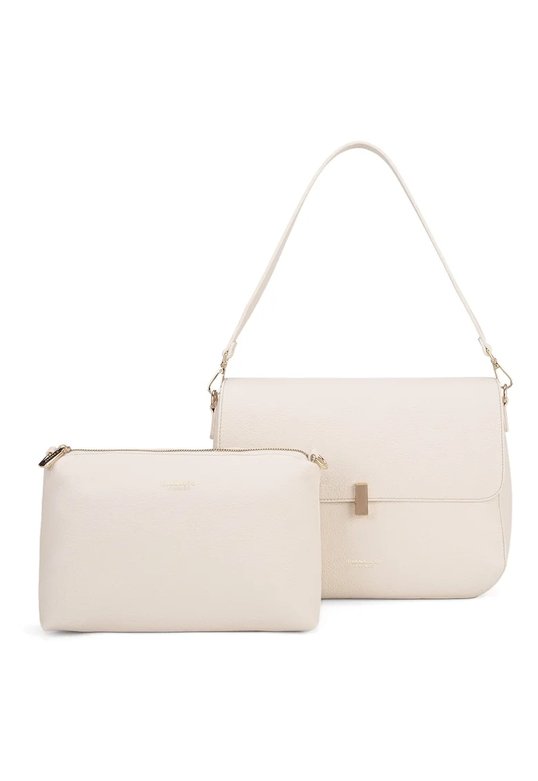 Geanta crossbody de piele ecologica, Maro cafeniu