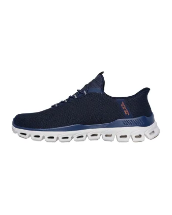 Pantofi sport slip-ins din material textil Glide-Step Noxus, Bleumarin