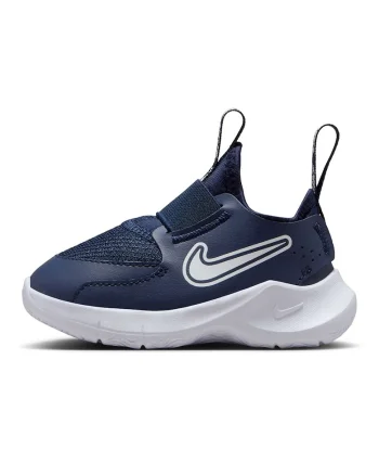 Pantofi sport slip-on cu imprimeu logo Flex Runner 3, Alb/Bleumarin