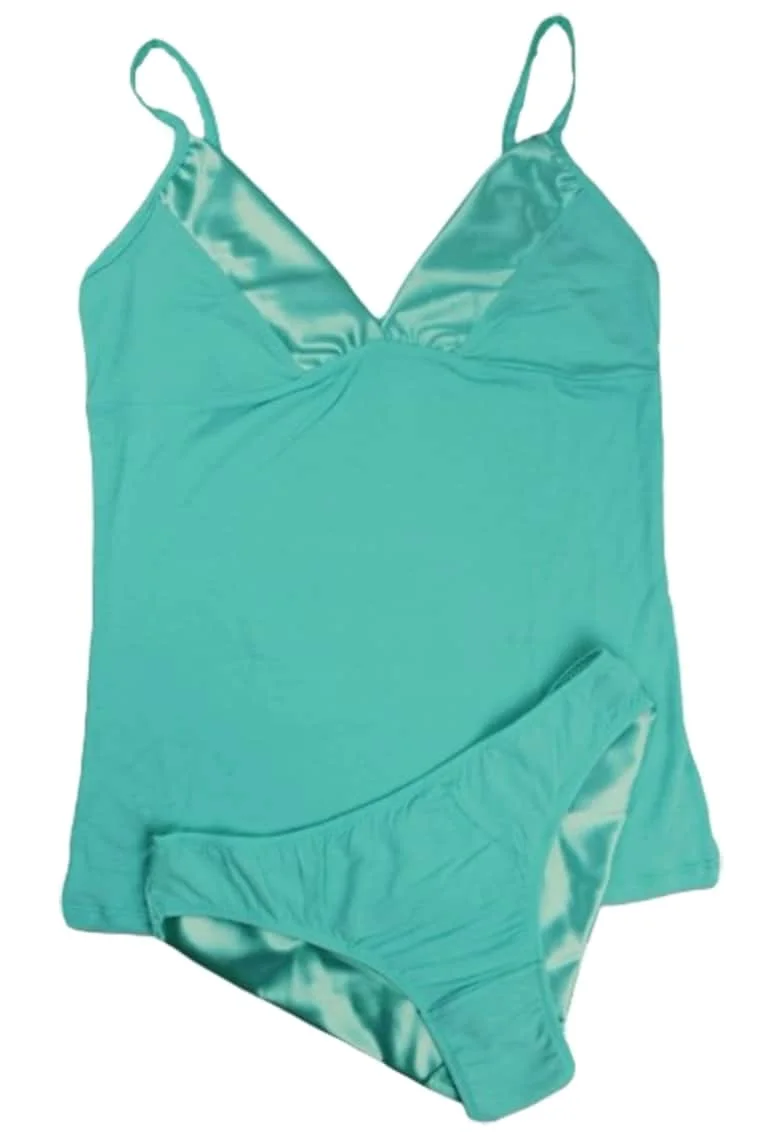 Set maiou si chiloti dama model 8170, Verde