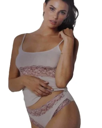 Set maiou si chiloti dama model 8164, Roz