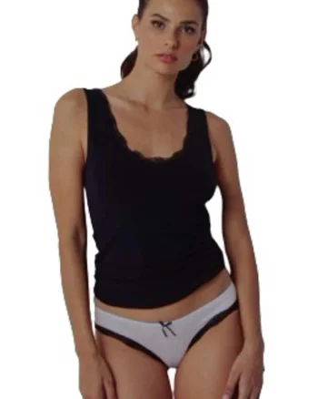 Set maiou si chiloti dama model 8135, Albastru