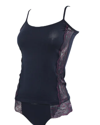 Set maiou si chiloti dama model 8159, Albastru