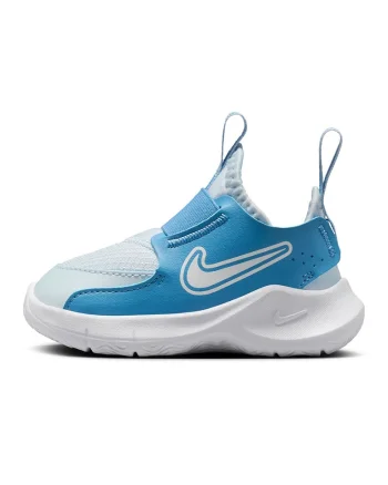 Pantofi sport slip-on cu imprimeu logo Flex Runner 3, Alb/Albastru deschis