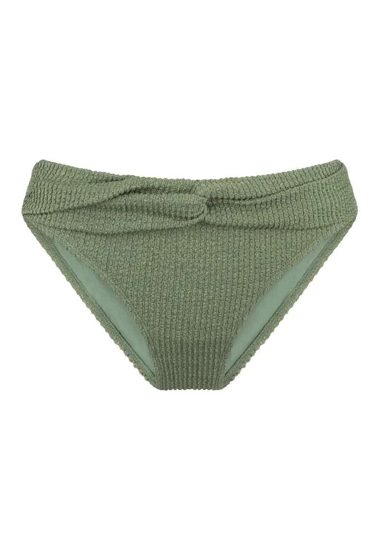 Slip cu detaliu rasucit, Verde inchis