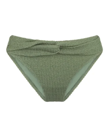 Slip cu detaliu rasucit, Verde inchis