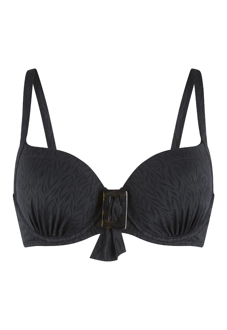 Sutien de baie cu sustinere metalica, Negru