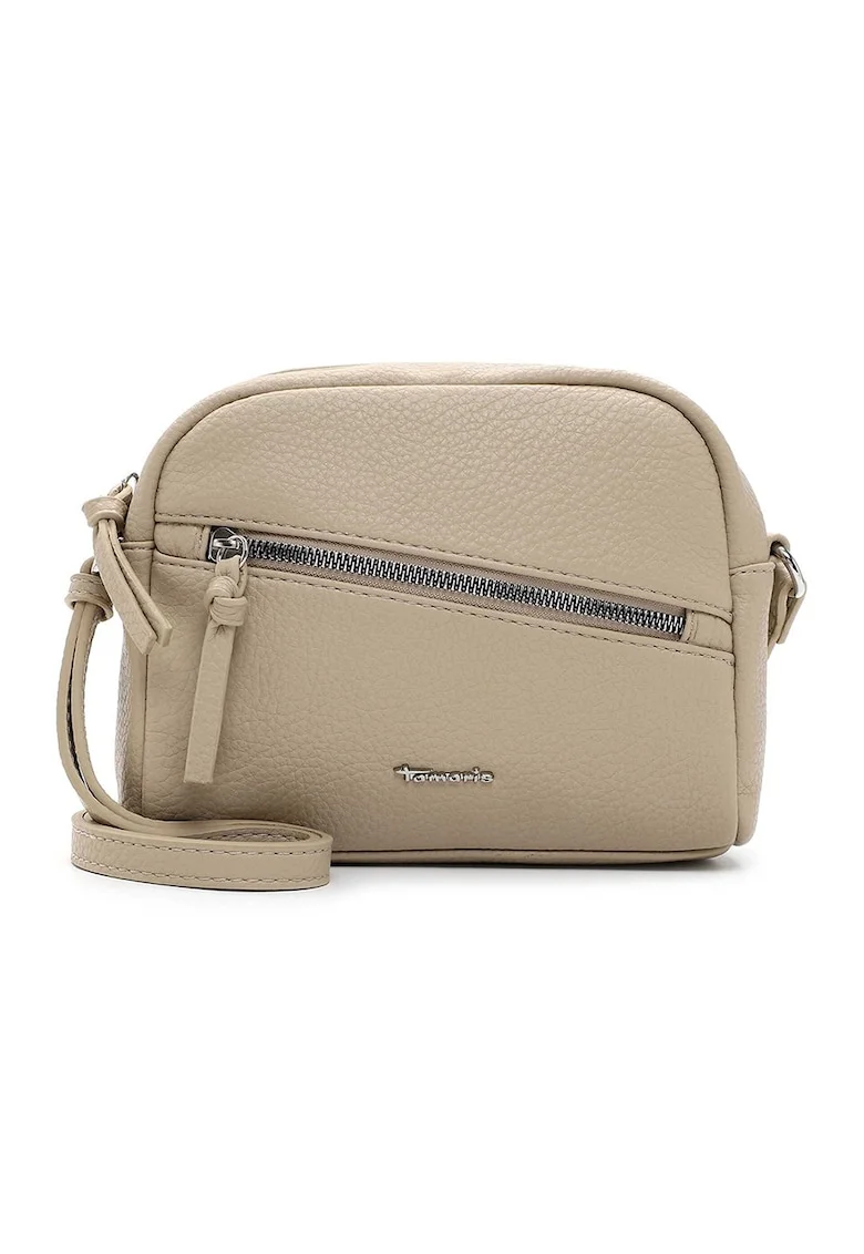 Geanta crossbody cu buzunare cu fermoar Alessia, Maro nisip