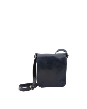 Geanta crossbody din piele, Albastru