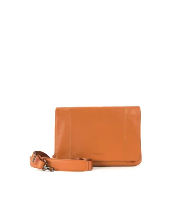 Geanta crossbody unisex din piele, Portocaliu