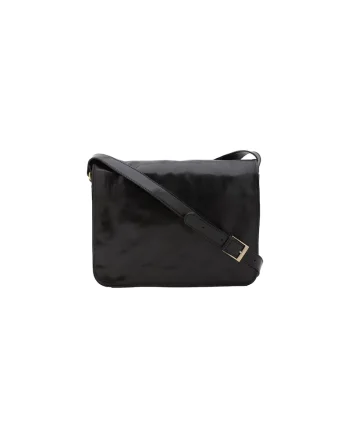 Geanta crossbody din piele, Negru