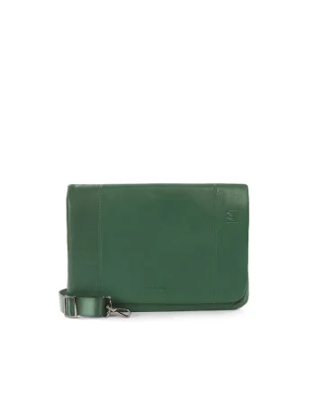 Geanta crossbody unisex din piele, Verde