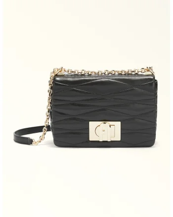 Geanta crossbody din piele 1927, Negru