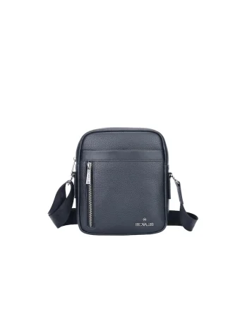 Geanta crossbody de piele, Negru