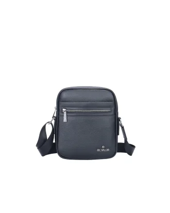 Geanta crossbody de piele, Negru
