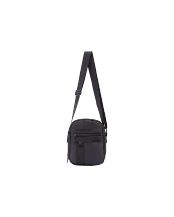 Geanta crossbody cu doua compartimente, Negru