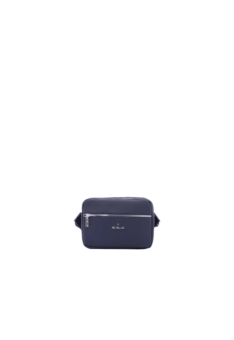 Geanta crossbody texturata, Albastru