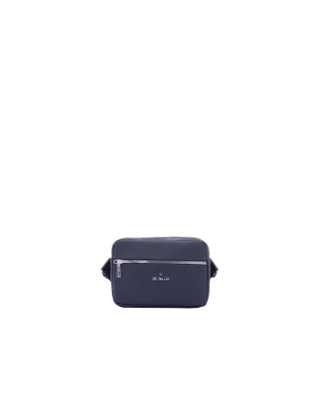 Geanta crossbody texturata, Albastru