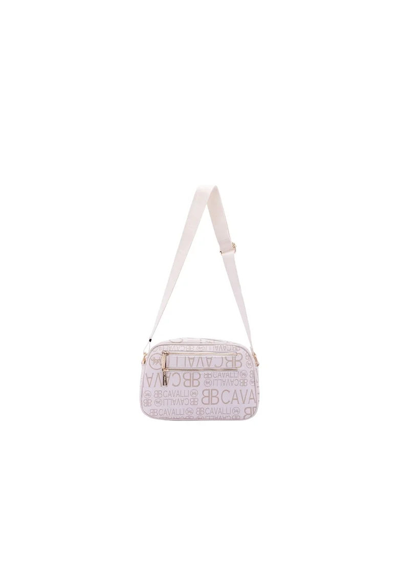 Geanta crossbody cu model, Bej