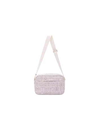 Geanta crossbody cu model, Bej