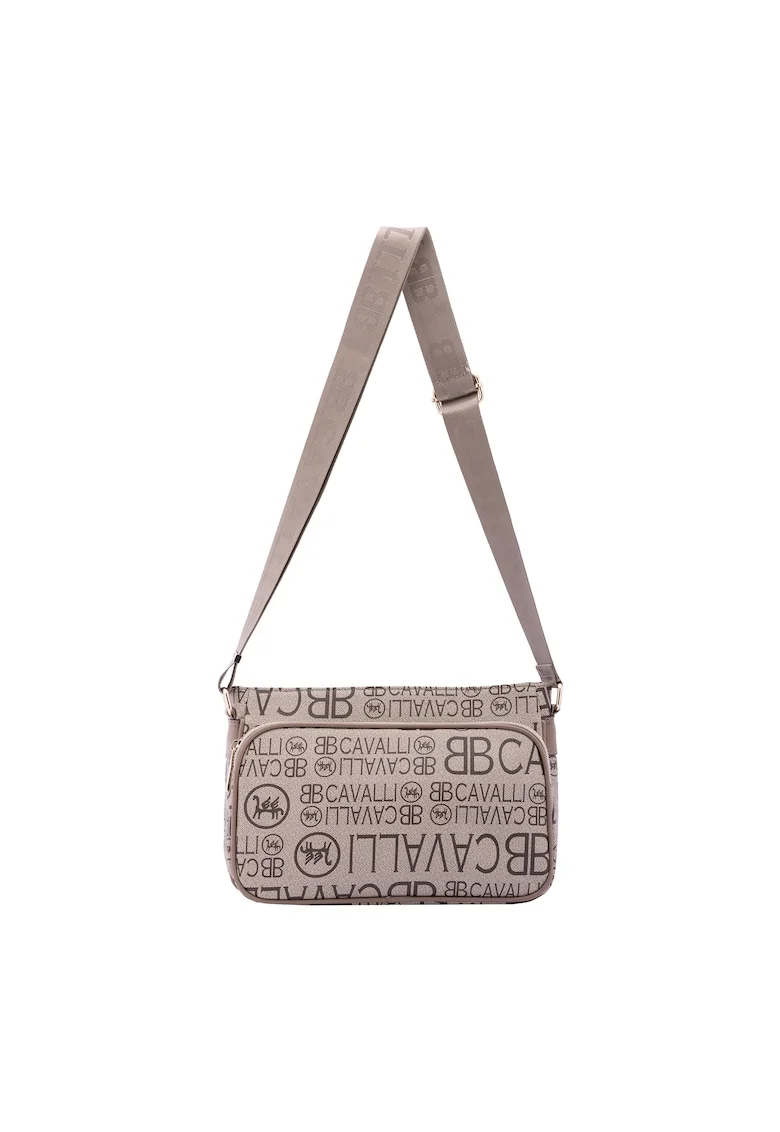 Geanta crossbody cu imprimeu, Kaki