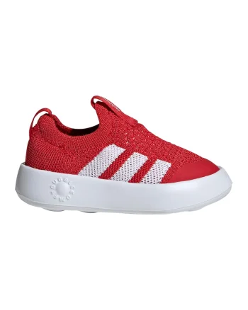 Pantofi sport BubbleComfy slip-on din material textil, Rosu/Alb