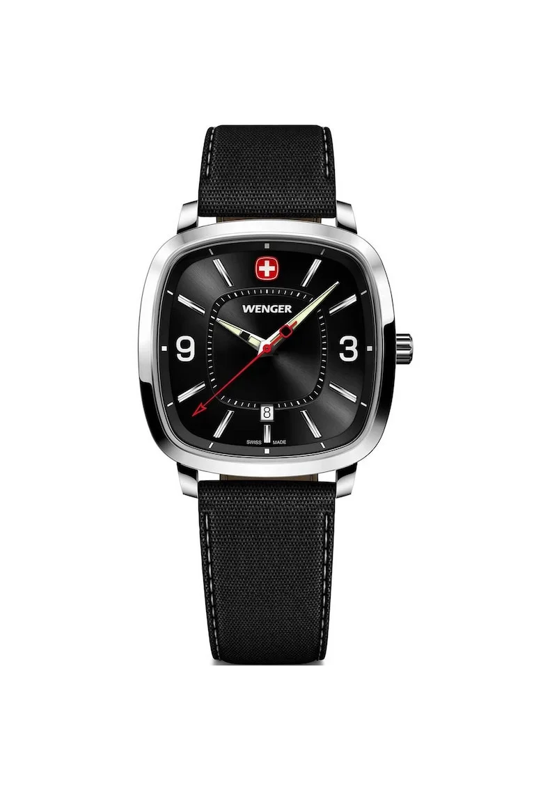 Ceas barbatesc  Quartz, 37mm, 5ATM, Negru