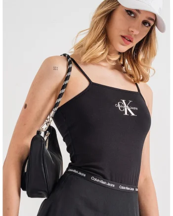 Body tanga de bumbac, Negru