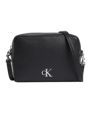 Geanta crossbody cu logo, Negru