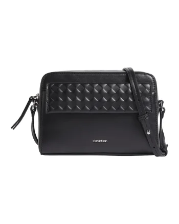Geanta crossbody din piele ecologica, Negru