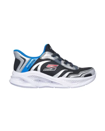 Pantofi sport Meteor slip-ins cu LED-uri, Negru/Argintiu