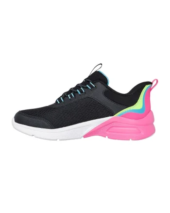 Pantofi sport slip-ins Microspec Max - Color Trifect, Negru/Roz