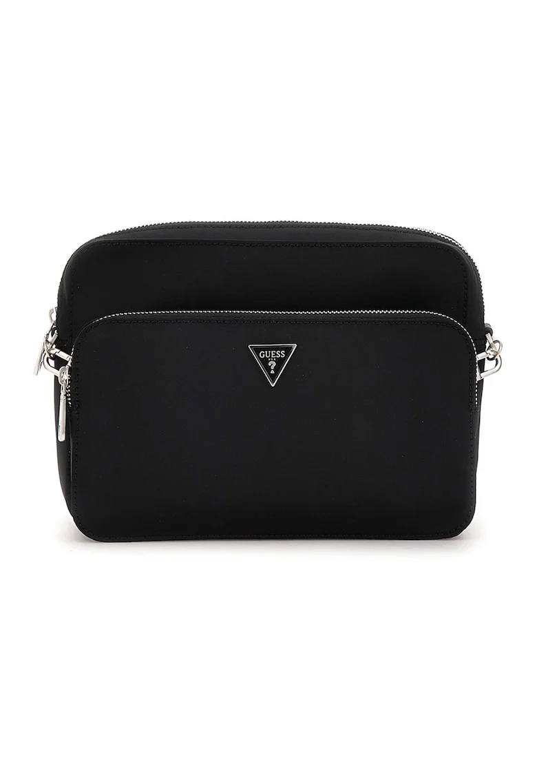 Geanta crossbody cu logo discret Milano, Negru