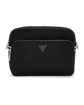 Geanta crossbody cu logo discret Milano, Negru