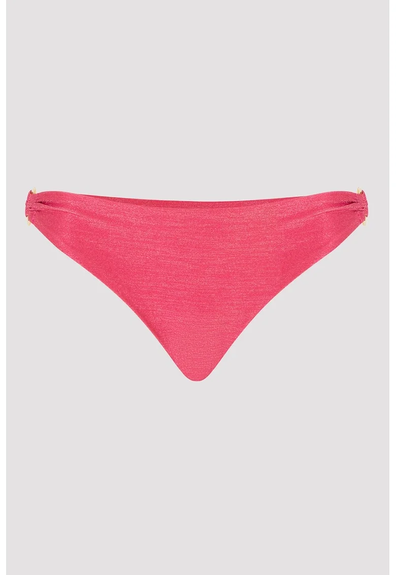 Slip brazilian cu aspect stralucitor, Roz aprins