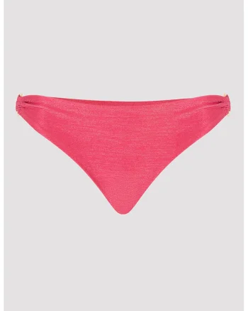 Slip brazilian cu aspect stralucitor, Roz aprins