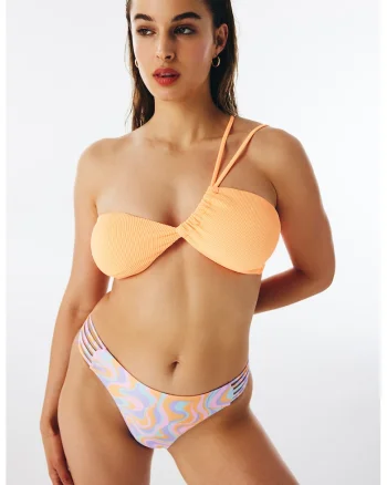 Slip cu model abstract, Galben/Lila/Albastru